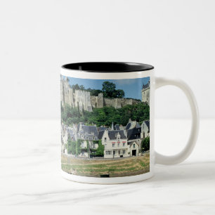 Ansicht der Stadt und des Schlosses Zweifarbige Tasse