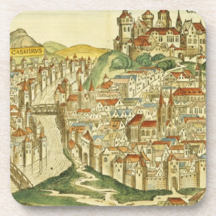 Ansicht der Stadt von Krakau (Kracow), vom Nure Getränkeuntersetzer