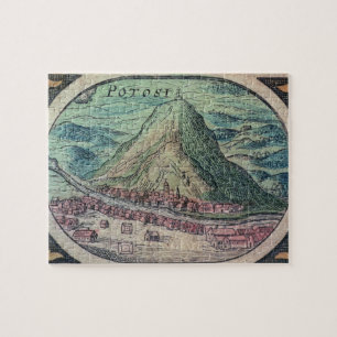 Ansicht der Stadt von Potosi, Bolivien, mit seinem