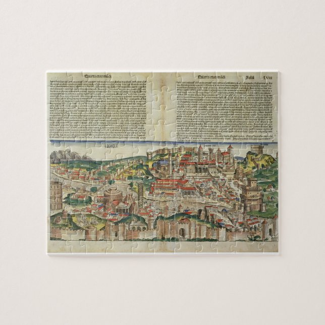 Ansicht der Stadt von Rom, vom Nürnberg Chron (Horizontal)