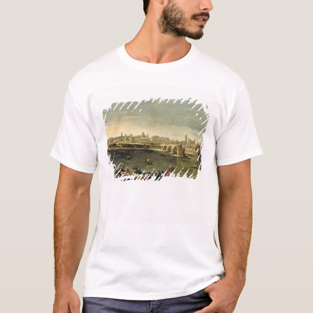 Ansicht der Stadt von Saragossa T-Shirt (Vorderseite)