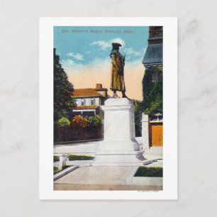 Ansicht der Statue von General Warren Postkarte