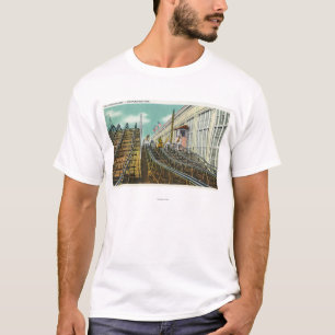 Ansicht der Steeplechase-Achterbahn T-Shirt