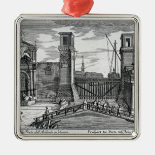 Ansicht der Tore am Eingang zum Arsenal Silbernes Ornament