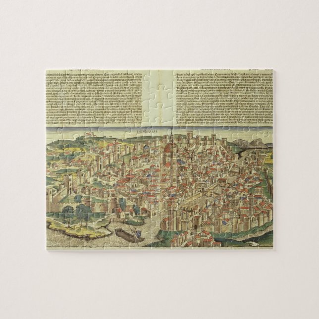 Ansicht der ummauerten Stadt von Florenz, vom Nure (Horizontal)