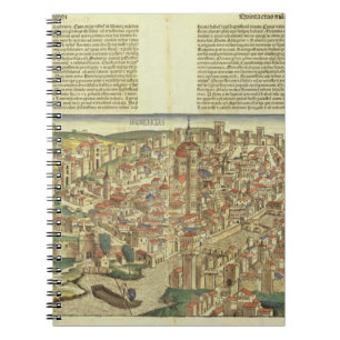 Ansicht der ummauerten Stadt von Florenz, vom Nure Notizblock