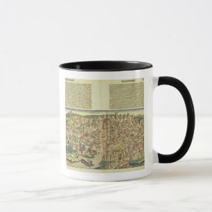 Ansicht der ummauerten Stadt von Florenz, vom Nure Tasse