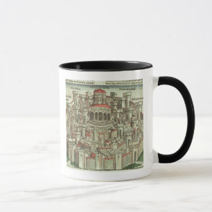 Ansicht der ummauerten Stadt von Jerusalem die T Tasse