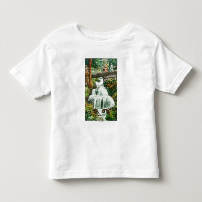 Ansicht der unteren FallsShasta Frühlinge, CA Kleinkind T-shirt (Vorderseite)