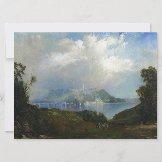 Ansicht der Wasserwerke von Fairmont (Philadelphia Karte (Vorderseite)