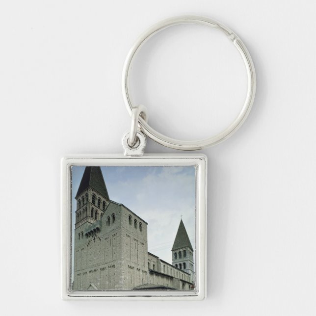 Ansicht der Westfassade, 10.-1. Jahrhundert Schlüsselanhänger (Vorne)