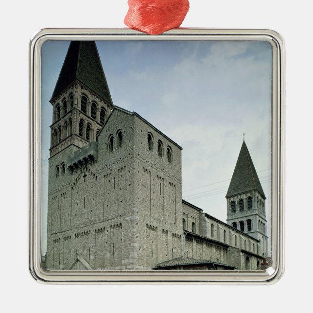 Ansicht der Westfassade, 10.-1. Jahrhundert Silbernes Ornament (Vorne)