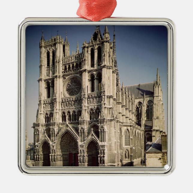 Ansicht der Westfassade, c.1220-70 Ornament Aus Metall (Vorne)