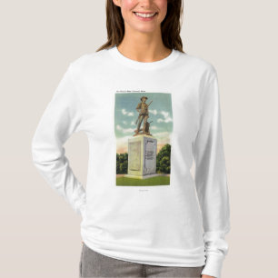 Ansicht der winzigen Mann-Statue T-Shirt