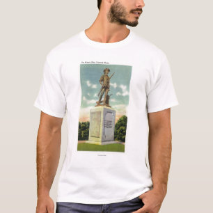 Ansicht der winzigen Mann-Statue T-Shirt