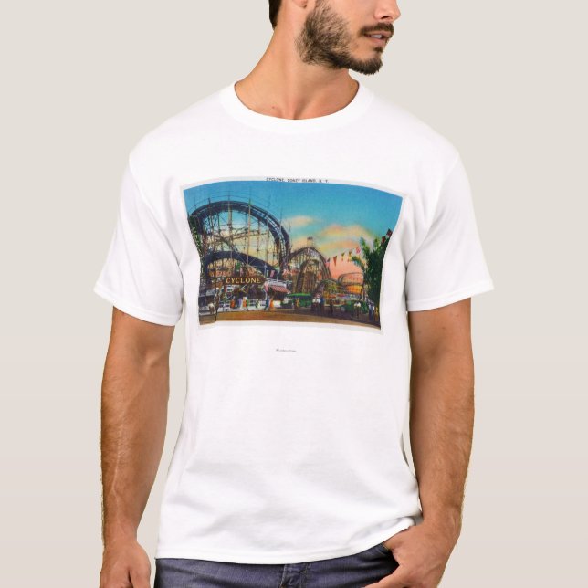Ansicht der Wirbelsturm-Achterbahn # 1 T-Shirt (Vorderseite)