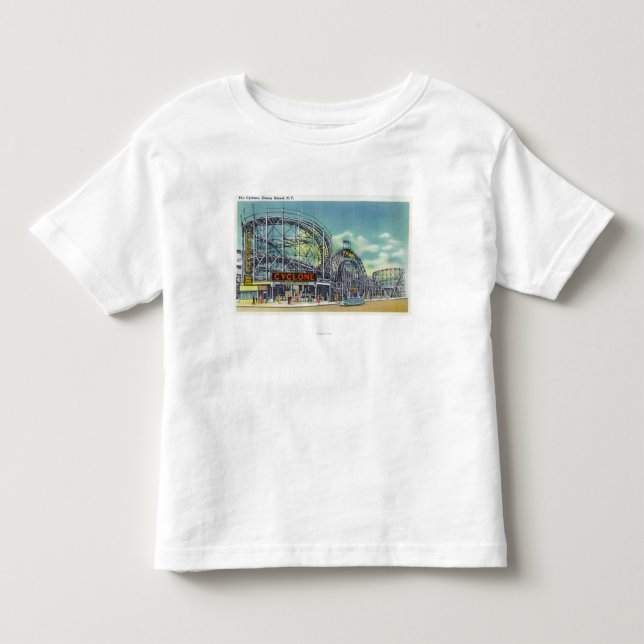 Ansicht der Wirbelsturm-Achterbahn # 2 Kleinkind T-shirt (Vorderseite)