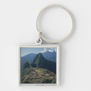 Ansicht der Zitadelle bei Machu Picchu Schlüsselanhänger