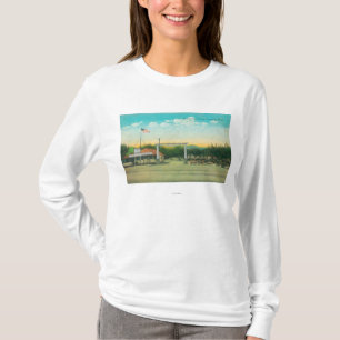 Ansicht des Alleen-Auto-Lager-Eingangs T-Shirt