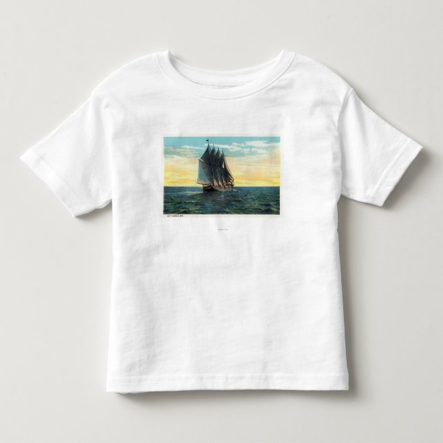 Ansicht des alten französischen Schlosses, 3 Kleinkind T-shirt (Vorderseite)