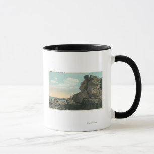 Ansicht des alten Mannes der SeeFelsformation Tasse