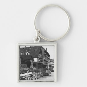 Ansicht des alten Viertels, Ulm, c.1910 Schlüsselanhänger
