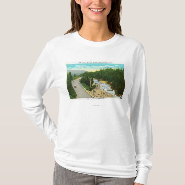 Ansicht des Ammonoosuc senken Fälle T-Shirt (Vorderseite)