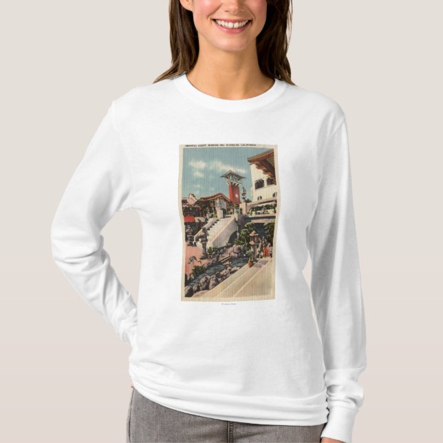 Ansicht des Auftrag-Gasthauses u. des T-Shirt (Vorderseite)