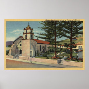 Ansicht des Auftrags San Buenaventura Poster