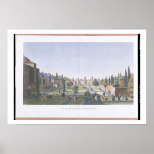 Ansicht des äußeren Hofes des Seraglio, Topka Poster