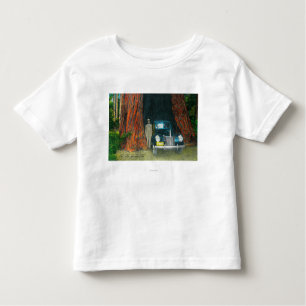 Ansicht des Auto TreeBig Becken-Staats-Parks, CA Kleinkind T-shirt