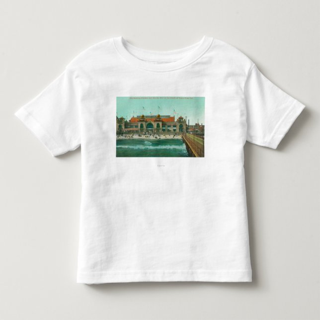 Ansicht des badenpavillons und des elektrischen kleinkind t-shirt (Vorderseite)
