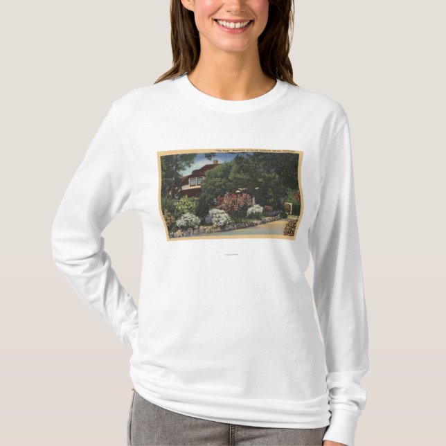 Ansicht "des Bauernhofes," Carole Lombards Haus T-Shirt (Vorderseite)
