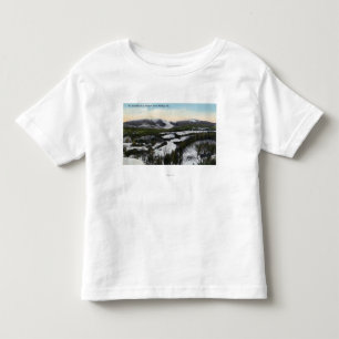 Ansicht des Berg-hohlrückigen Pferds im Winter Kleinkind T-shirt