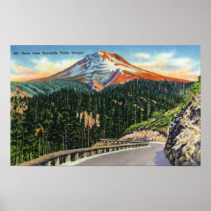 Ansicht des Berges vom Bussard-Punkt Poster