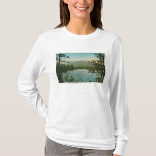 Ansicht des Bergs Katahdin, hoch Spitze in Maine T-Shirt