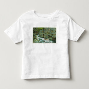 Ansicht des Bootes beginnend hinunter das Gerinne Kleinkind T-shirt