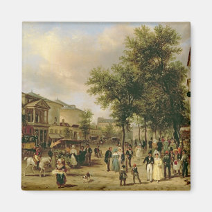 Ansicht des Boulevards Montmartre, Paris, 1830 Magnet