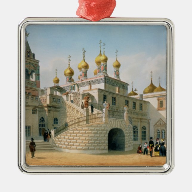 Ansicht des Boyar-Palastes im Moskau der Kreml Silbernes Ornament (Vorne)