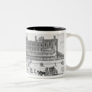 Ansicht des Chateaus de Heilig-Germain-En-Laye Zweifarbige Tasse
