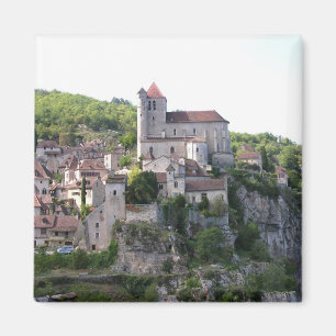 Ansicht des Dorfs und der Kirche (Foto) 3 Magnet