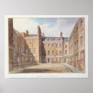 Ansicht des Downing Street, Westminster Poster