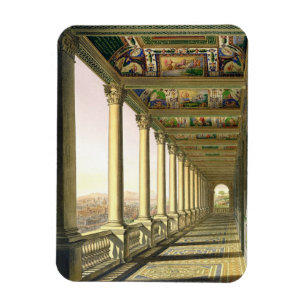 Ansicht des dritten Stock Loggia in Vatikan, Magnet