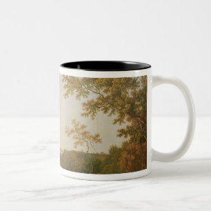 Ansicht des Flusses Dee, c.1761 Zweifarbige Tasse