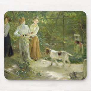 Ansicht des Gartens des Künstlers mit seinen Mousepad