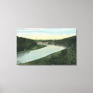 Ansicht des Genesee Flusses Leinwanddruck