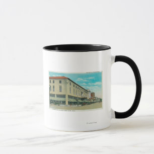 Ansicht des Geschäfts-Blockes auf Idaho-Straße Tasse