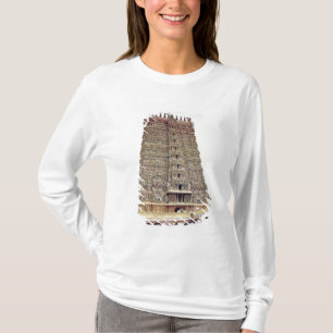 Ansicht des geschnitzten Äußeren des Südgopuram T-Shirt
