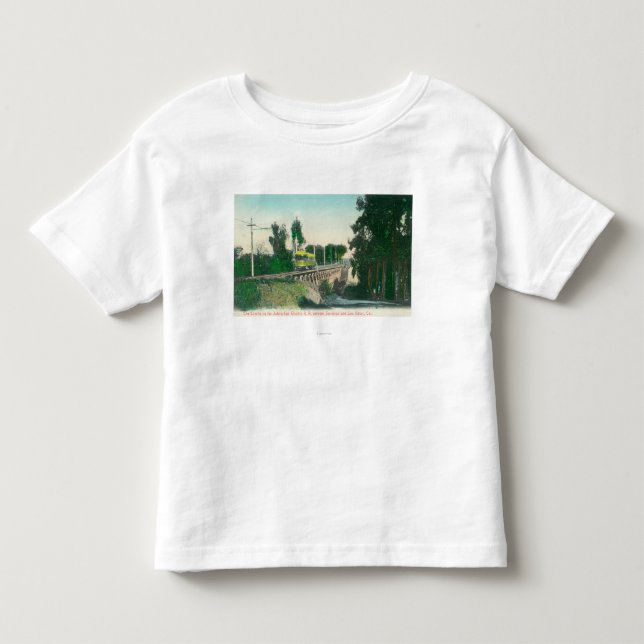 Ansicht des Gestells auf der Ferneisenbahn Kleinkind T-shirt (Vorderseite)