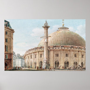 Ansicht des Getreidemarktes Poster